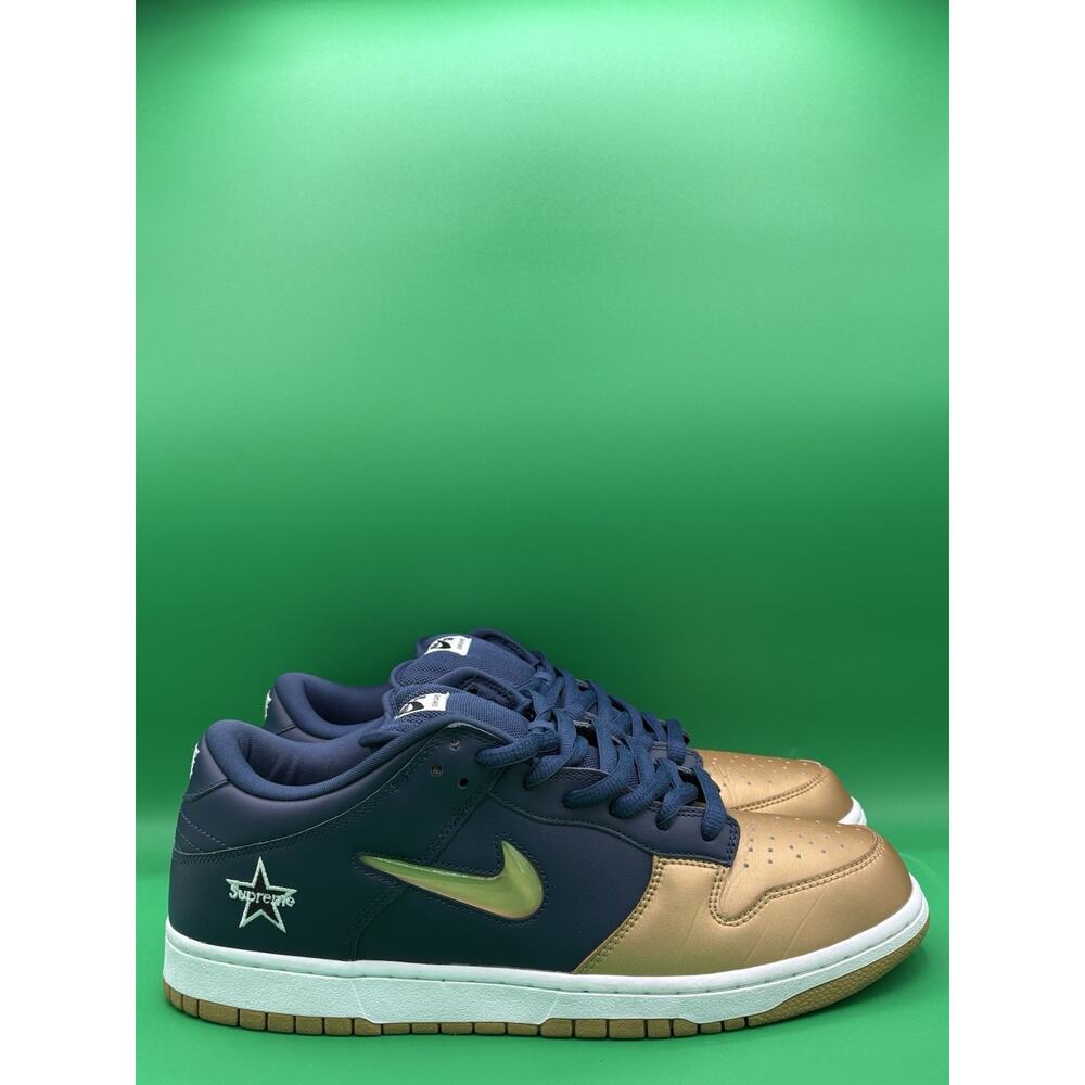 Nike SB Dunk Low Supreme “Jewel Swoosh Gold” Size 13 No Box (CK3480-700)